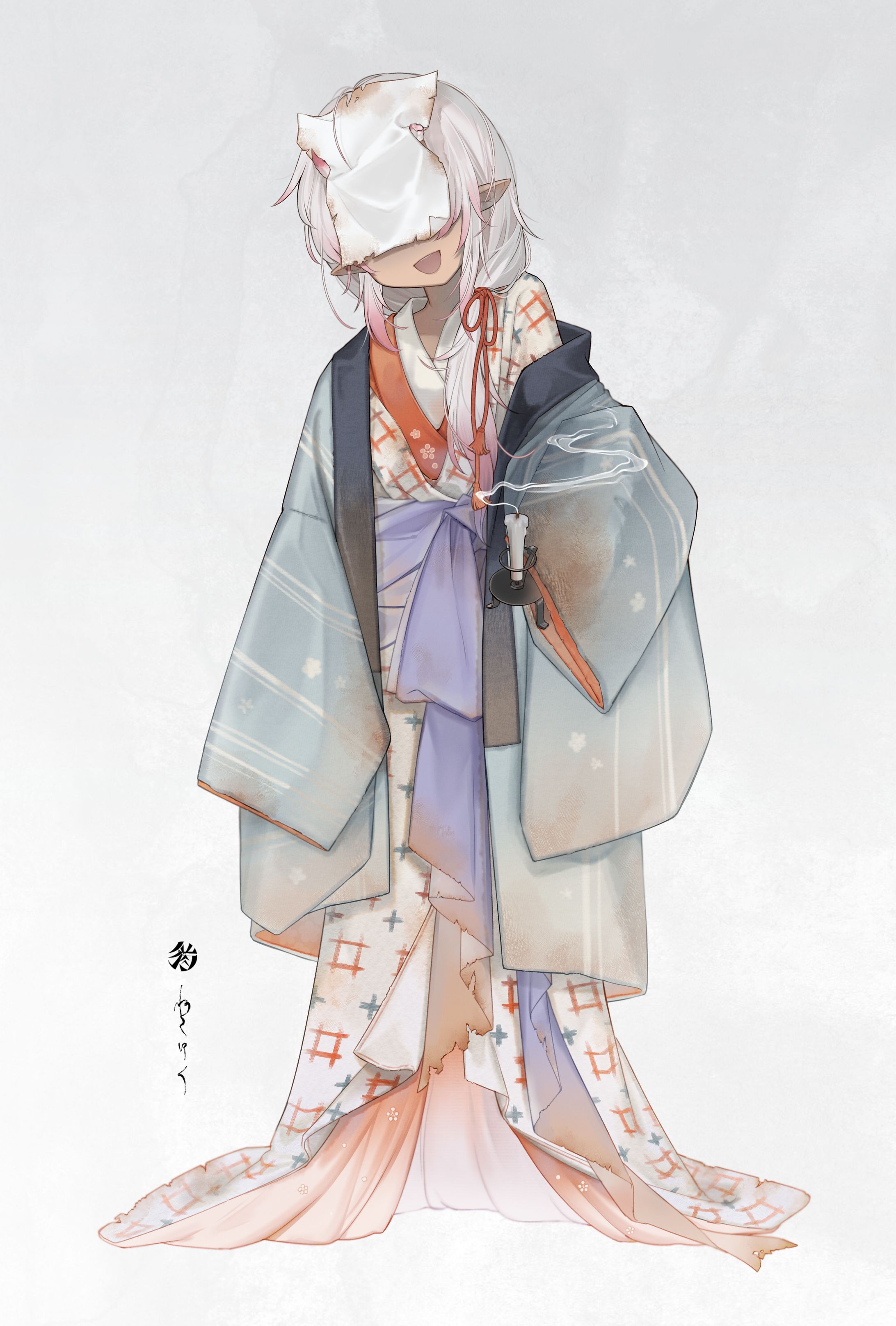 【イラスト】鬼ノ目隠花様 立ち絵-1