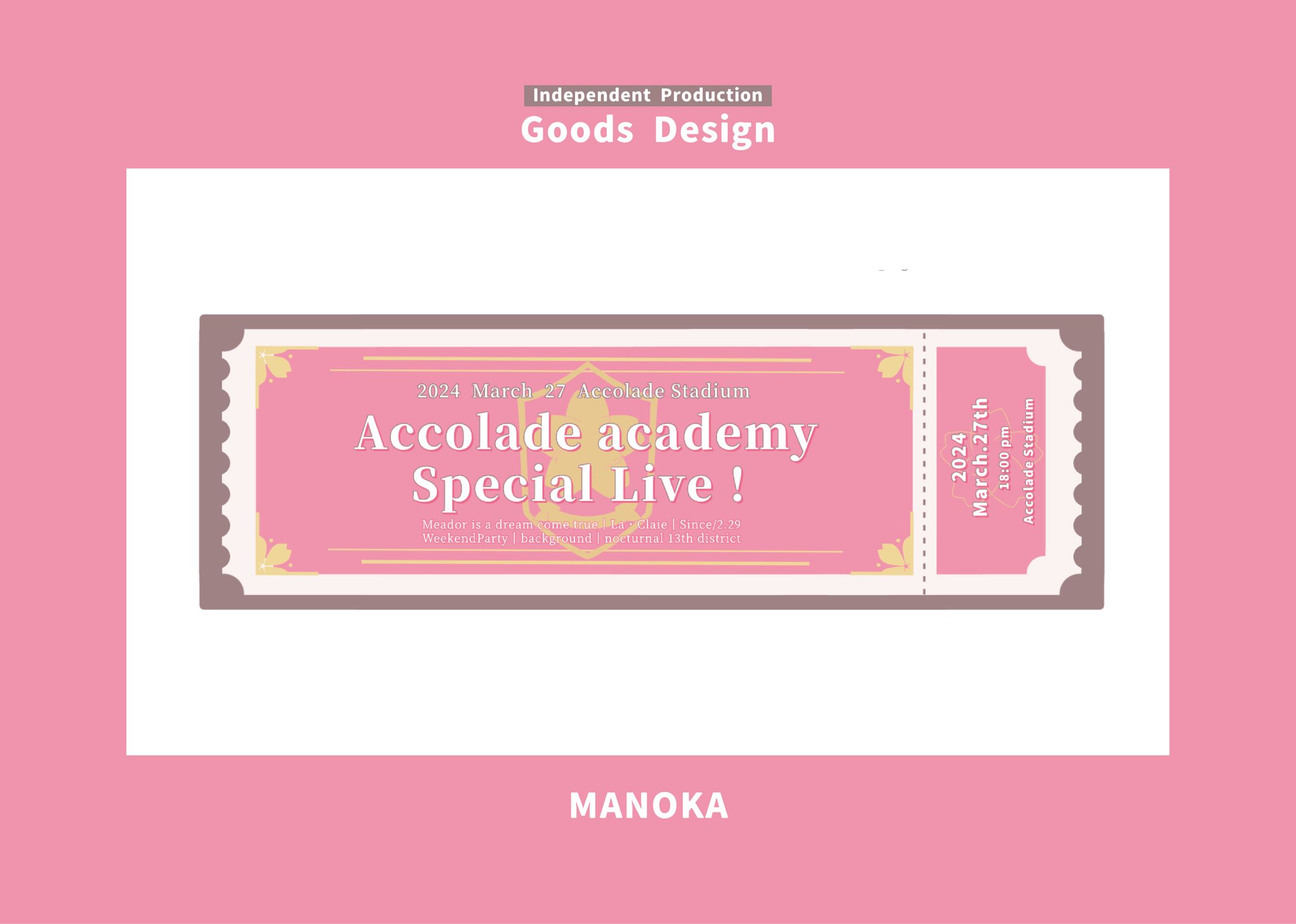 Ticket Design／Accolade academy Special Live!-1