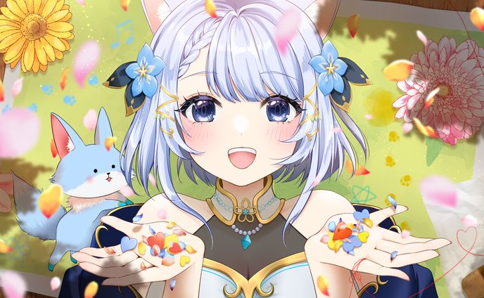 狐月りむ様歌ってみたイラスト