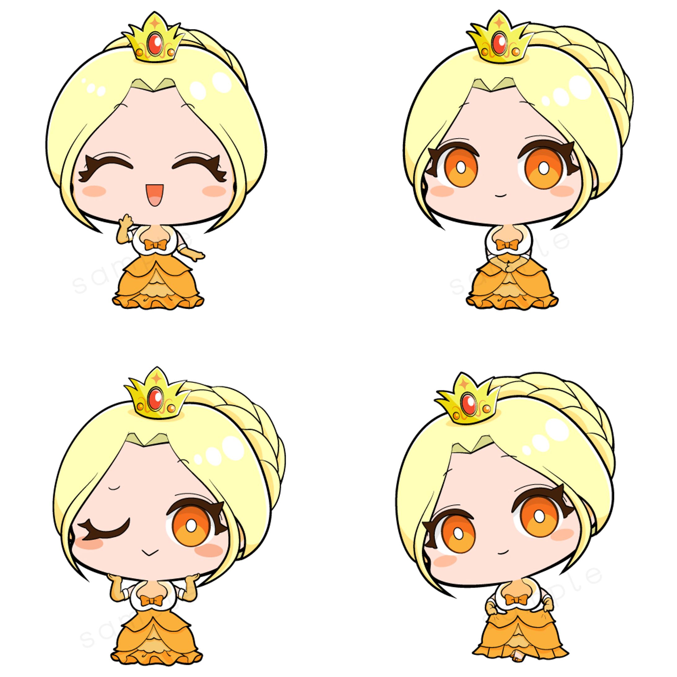 二頭身お姫様-1