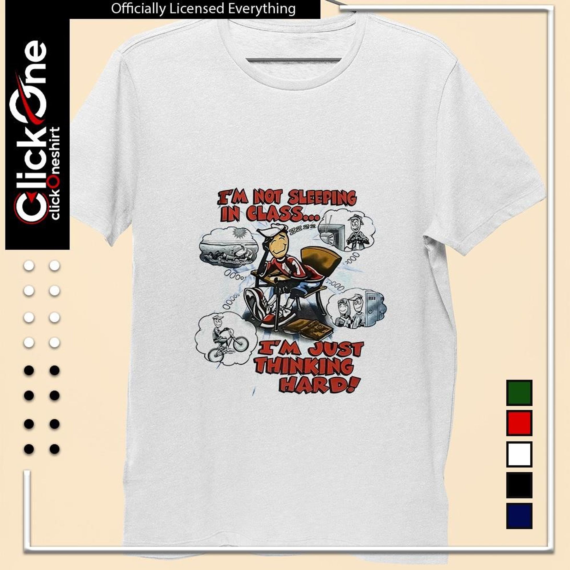 Thinking Hard – Classroom Humor Tee-1