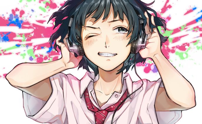 ヘッドホン女子
