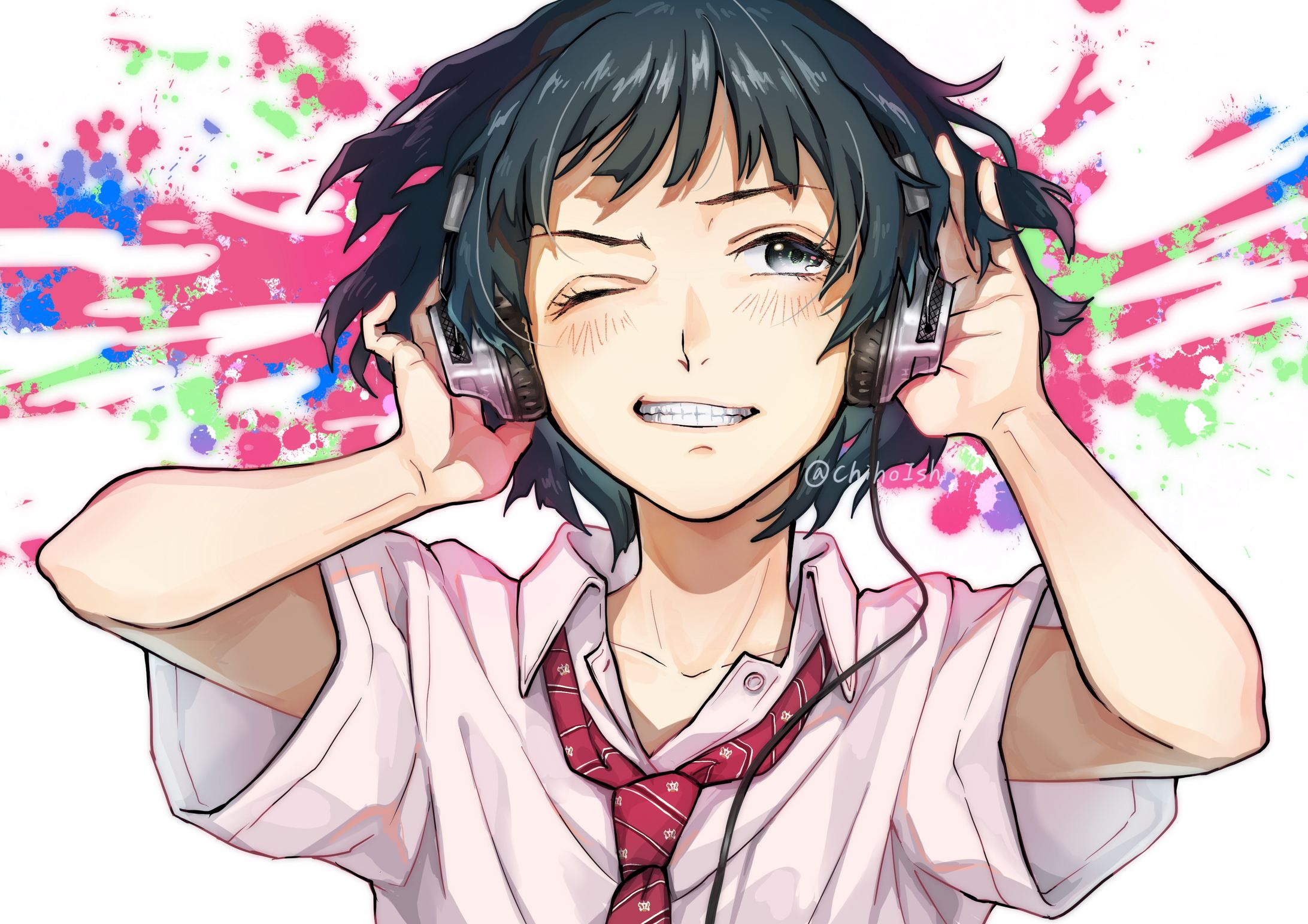 ヘッドホン女子-1