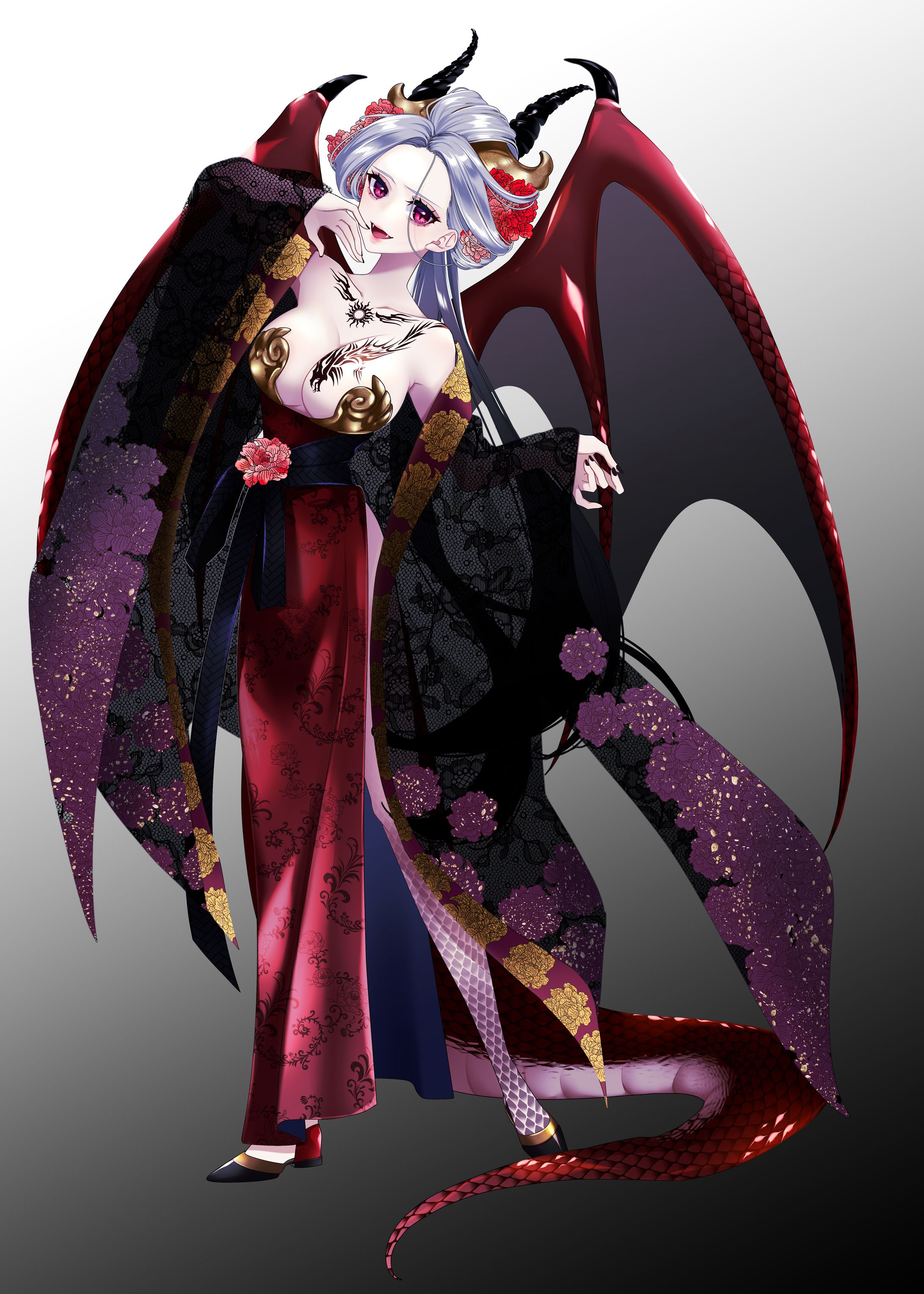 看板娘のハロウィンイラスト-1