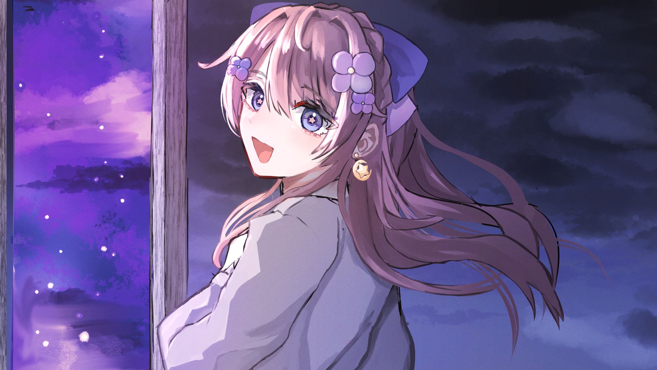 【お仕事】VTuber花星るな様 歌ってみたMVイラスト-1