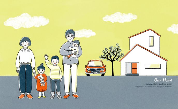 線画タッチ