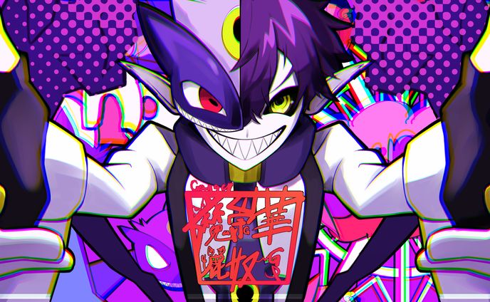 【お仕事】Ganger様　魔崇華麗奴　歌ってみたイラスト