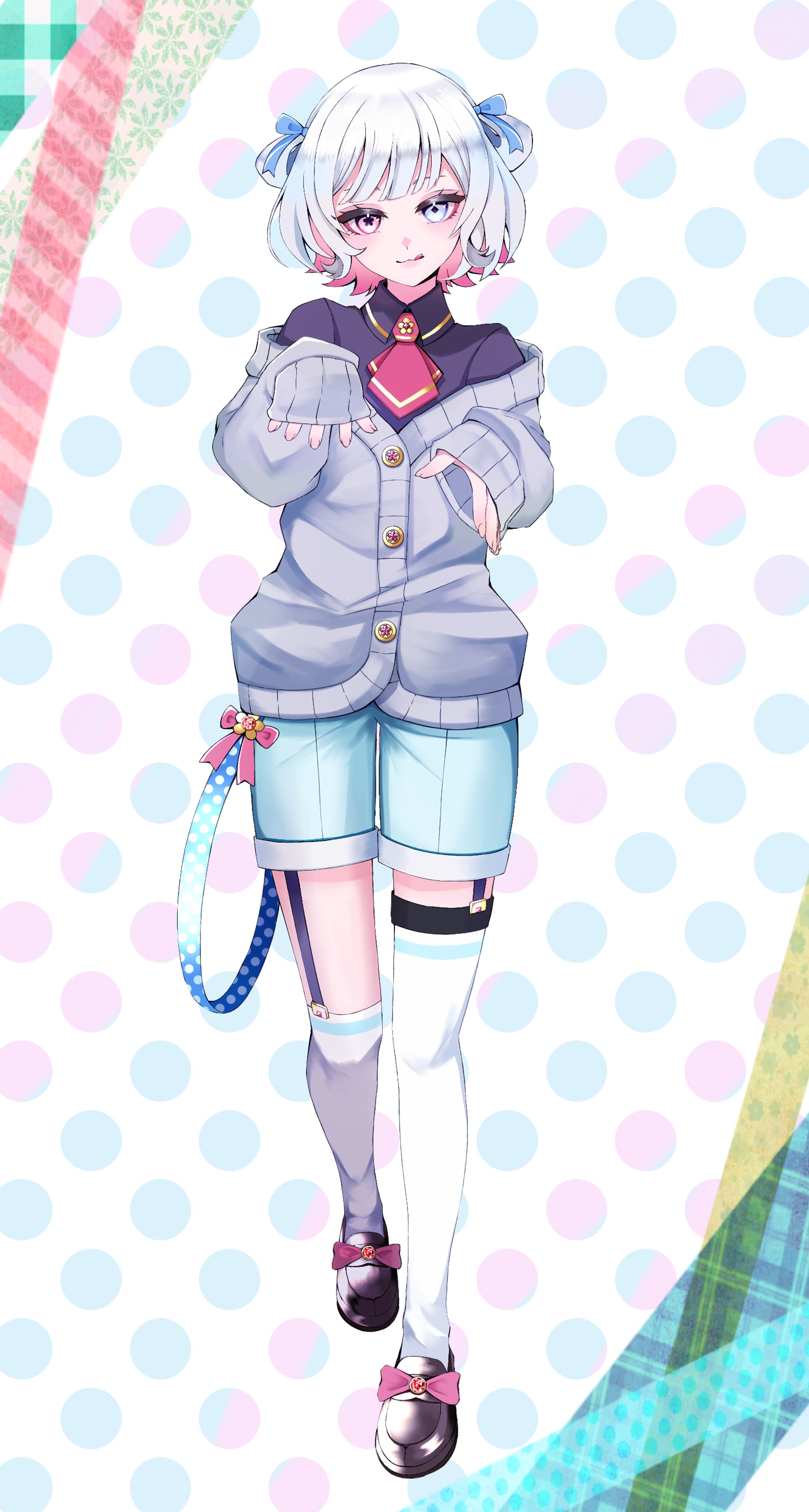 YouTubeグループのお団子の女の子の立ち絵-1