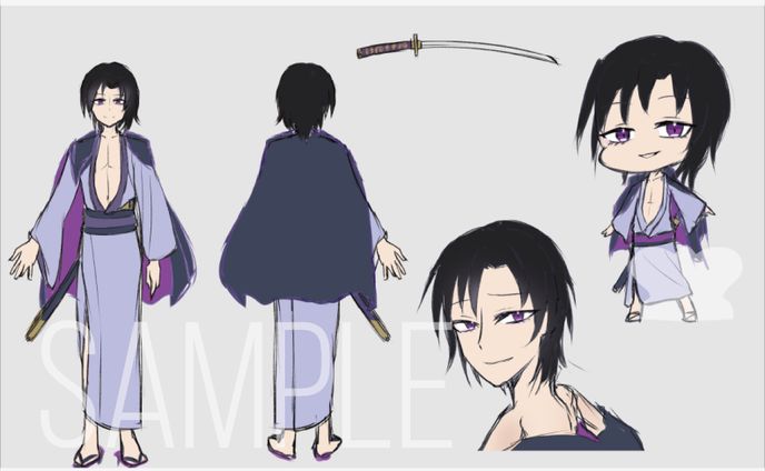 モノクロ　monochrome、character design