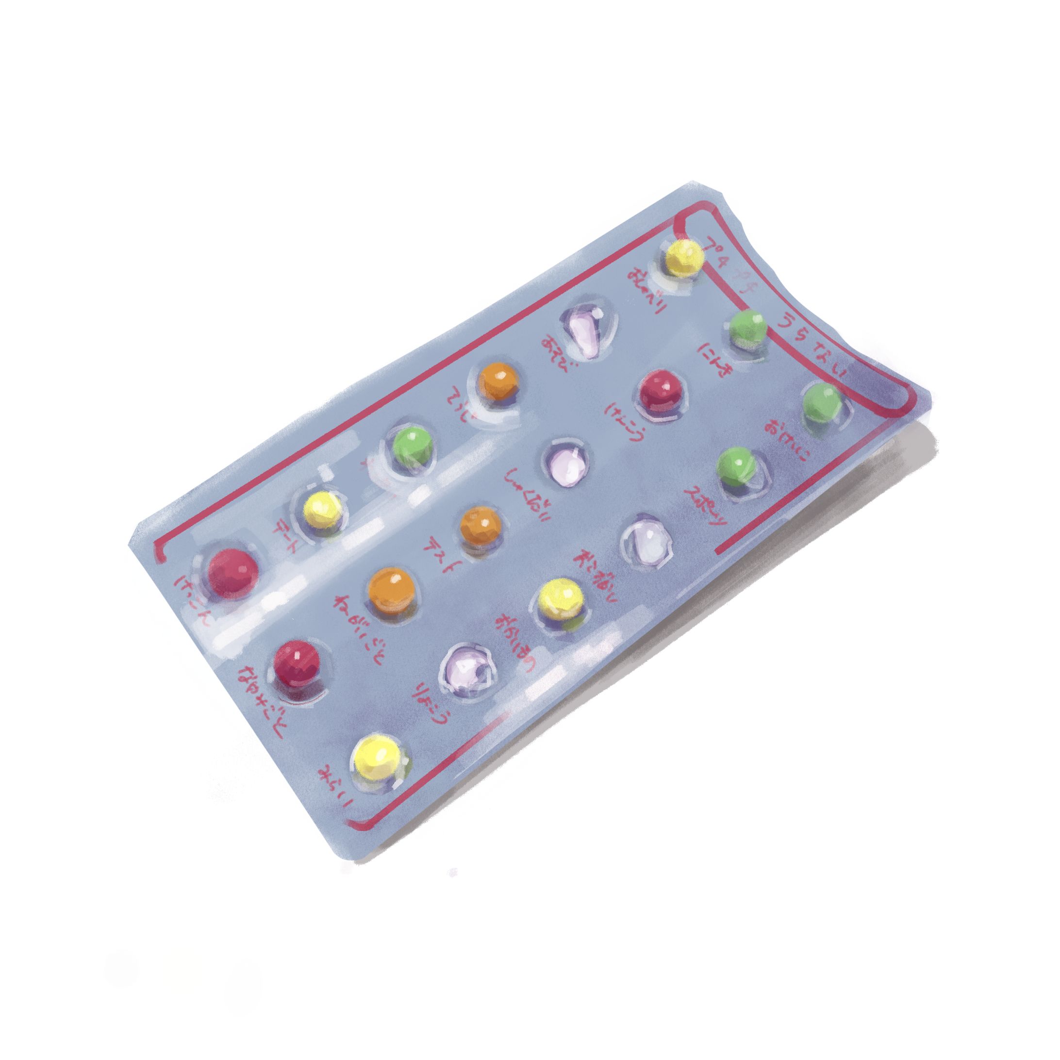 懐かしの駄菓子/カラースケッチ-1