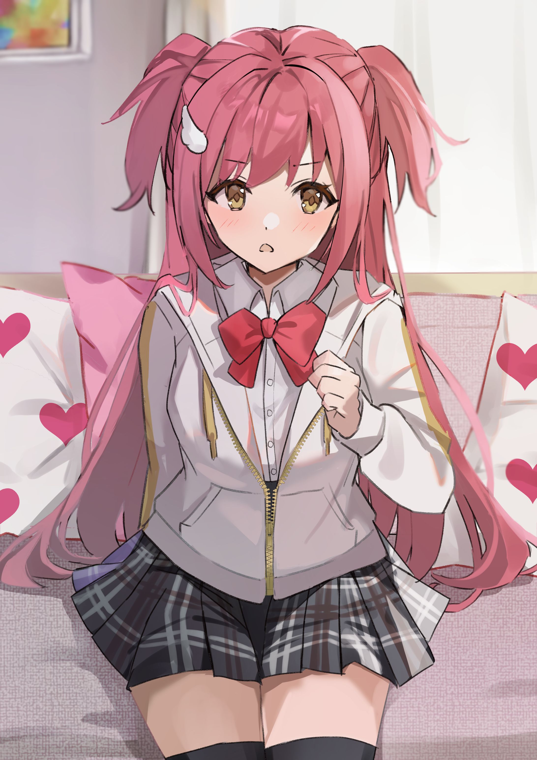 Skeb依頼イラスト　女の子　背景あり一枚絵-1