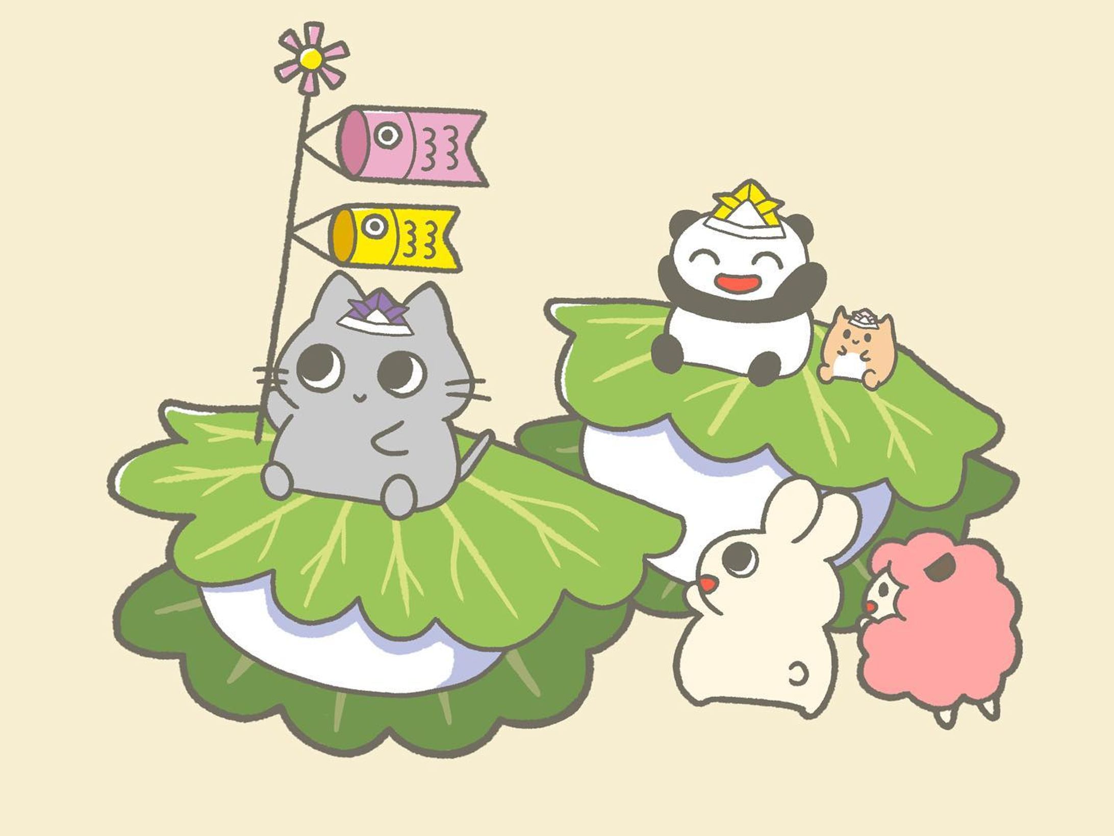 100日チャレンジ66日目
こどもの日🎏
#100日チャレンジ #イラスト #こどもの日 #かしわもち #こいのぼり-1