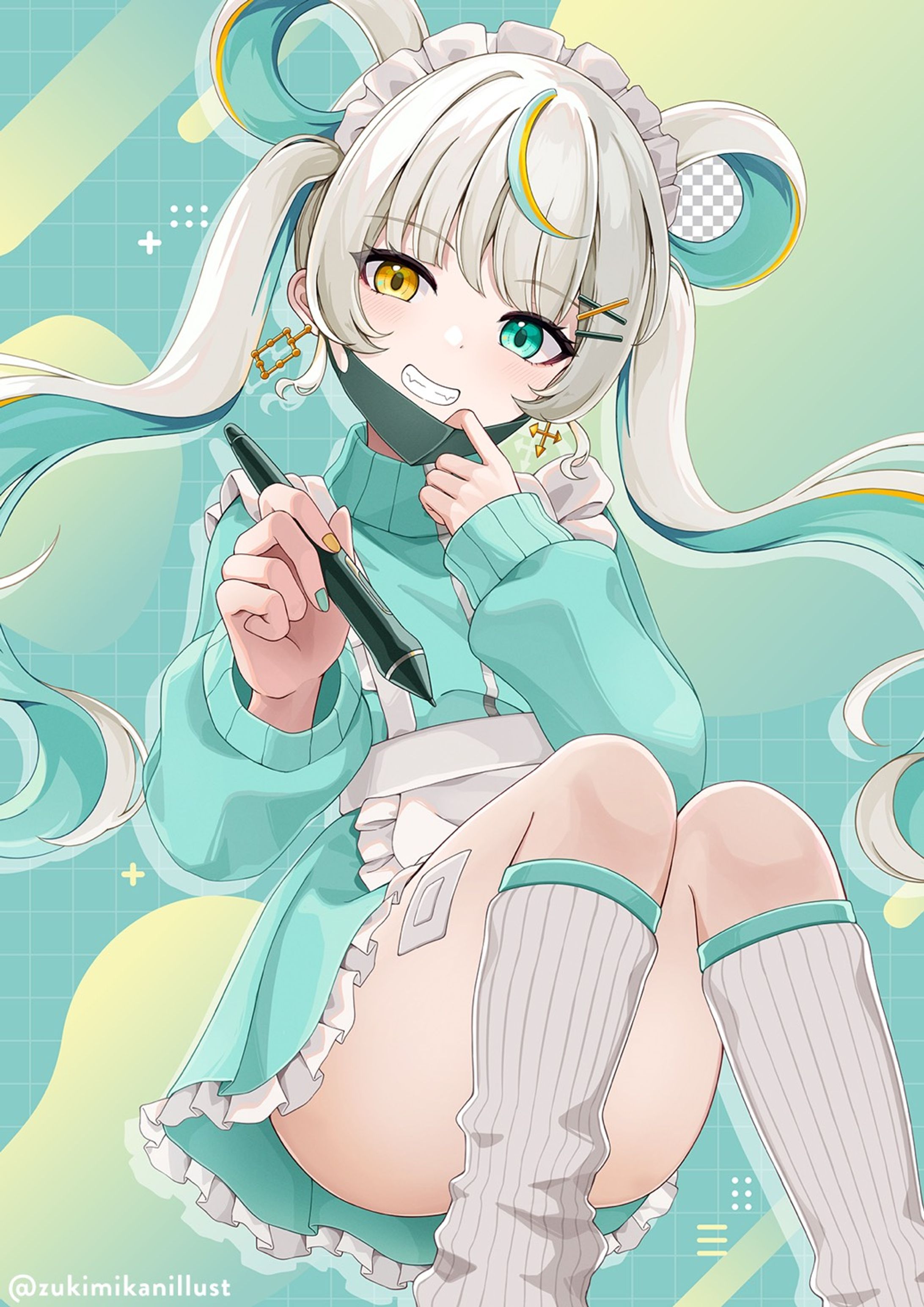 VTuber「ずきみかんちゃん」用立ち絵・背景・チャンネルロゴ-1