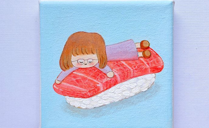 たべもの似顔絵