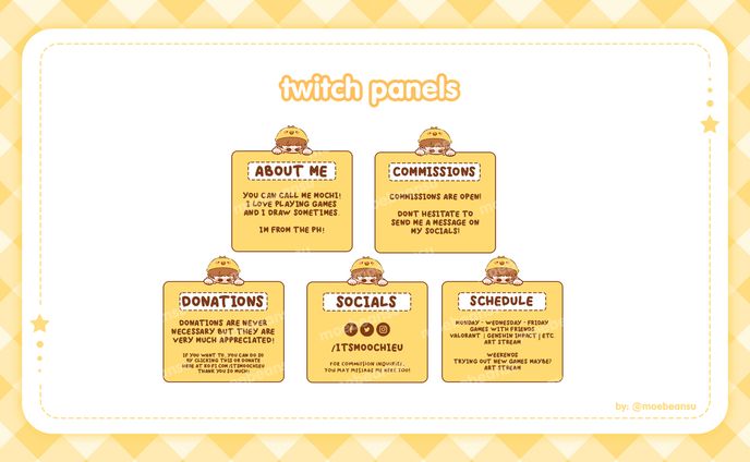 twitch panels for itsmoochieu
