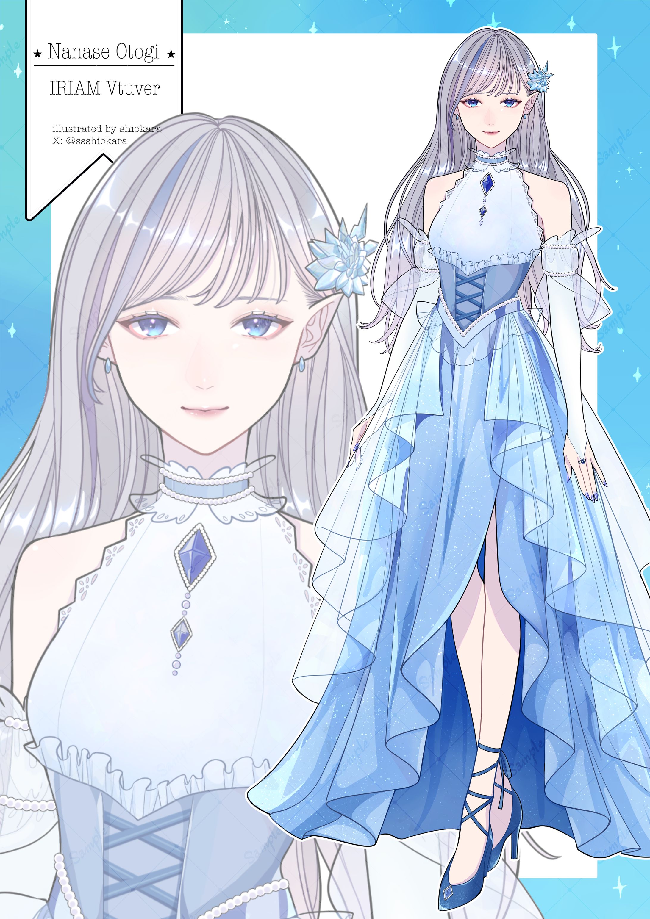 VTuber七瀬おとぎ様　キャラデザ-1