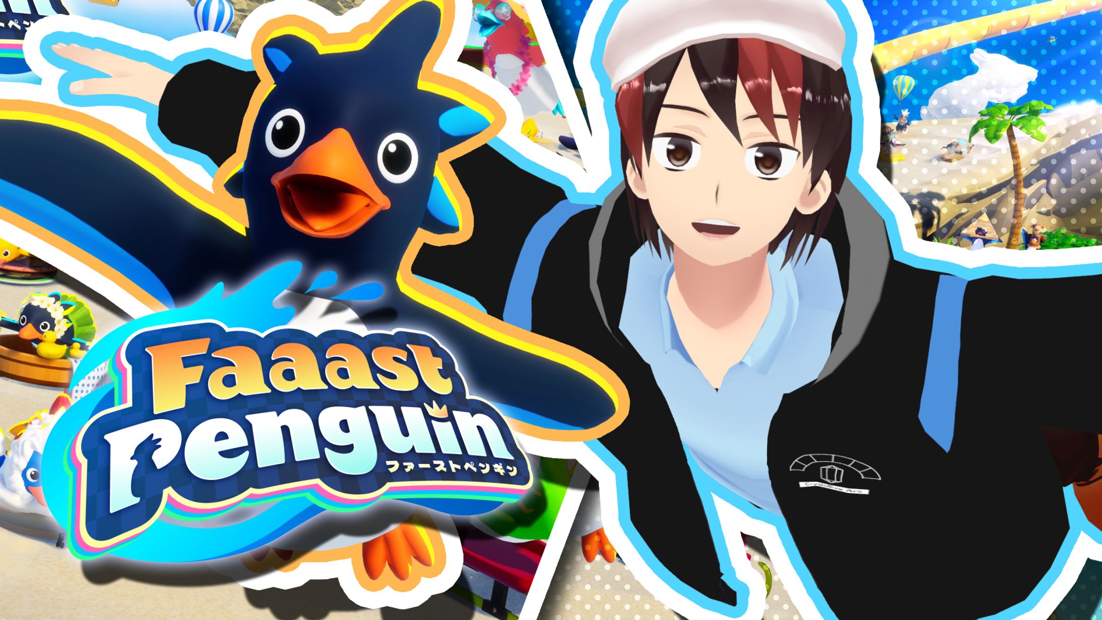 【サンプル│サムネイル】ゲーム配信│Faaast Penguin-1