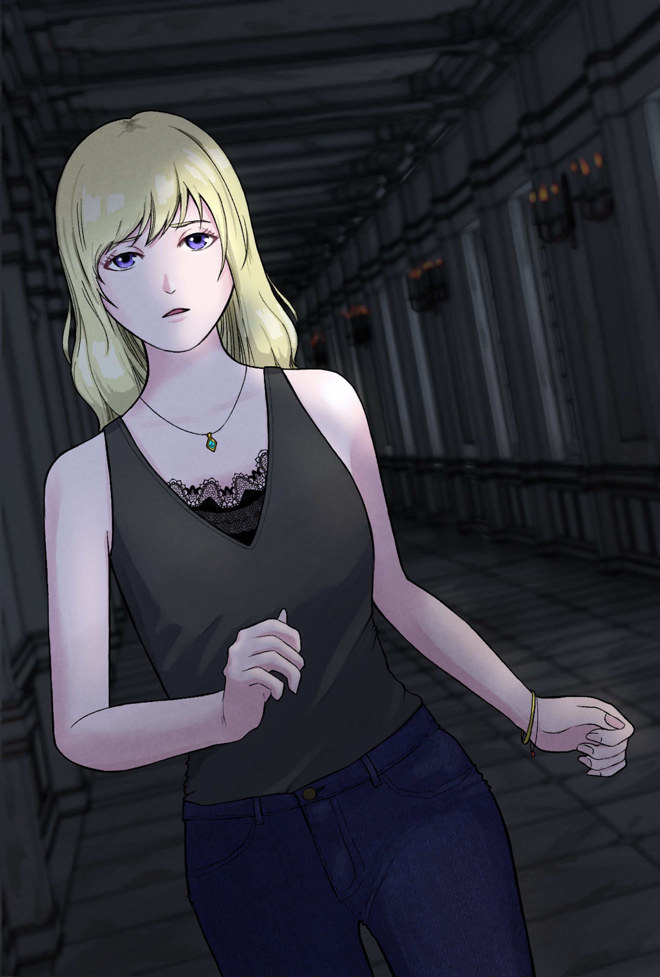 オリジナルイラスト「Horror Night」-1