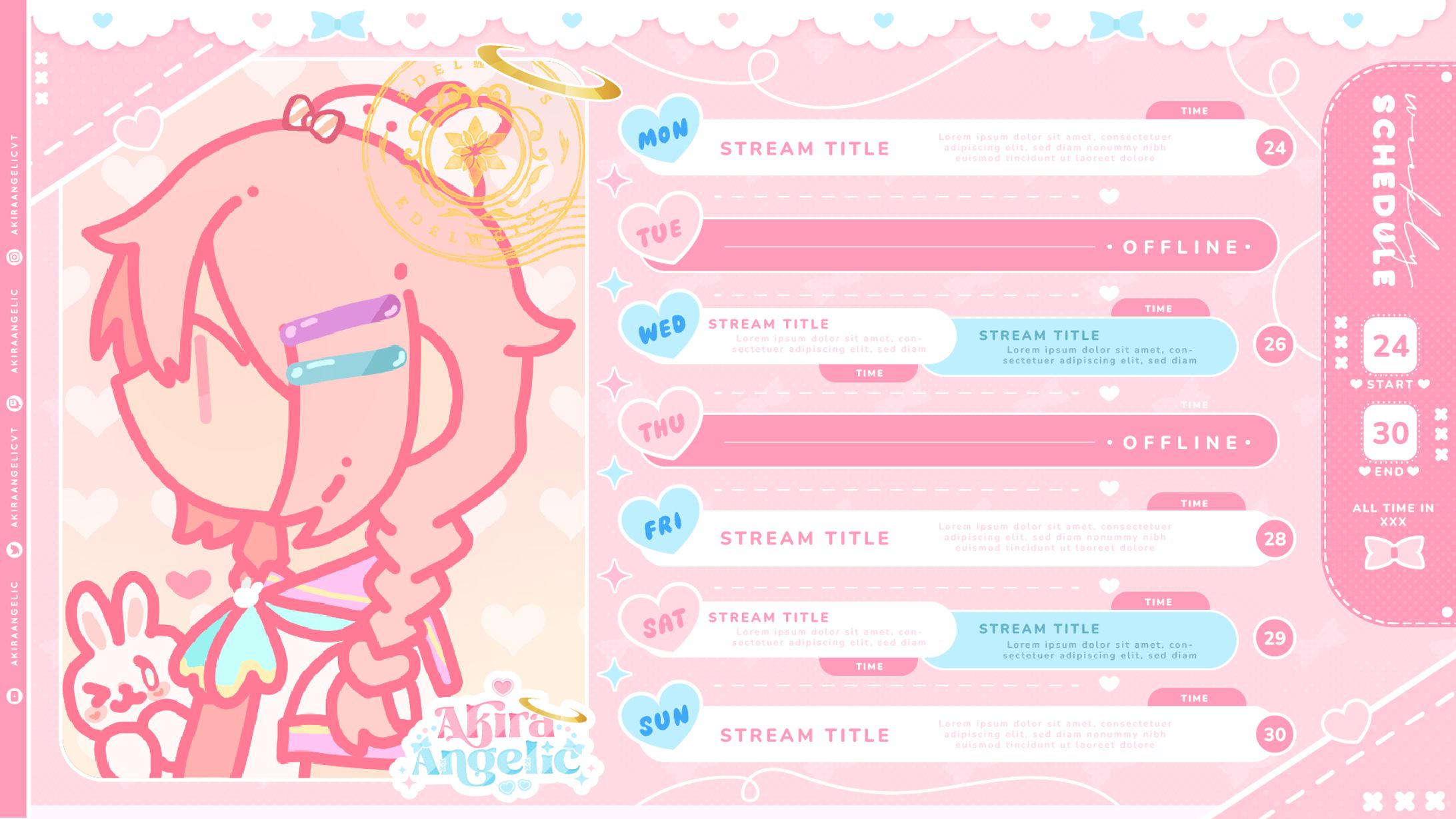 Akira Angelic's schedule-1