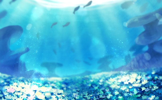 海底の花畑