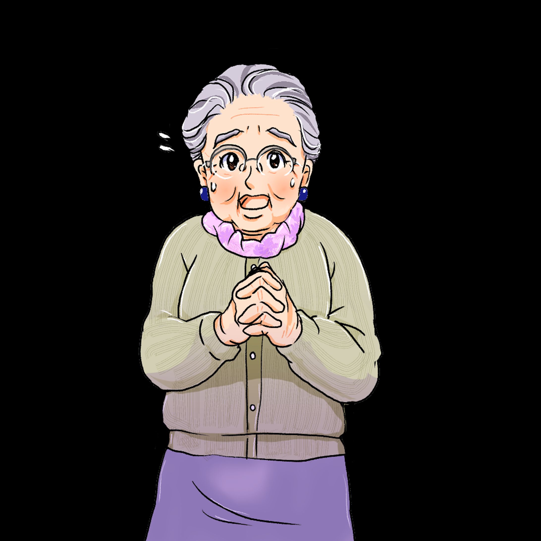 人物立ち絵サンプル（中年・壮年）-1