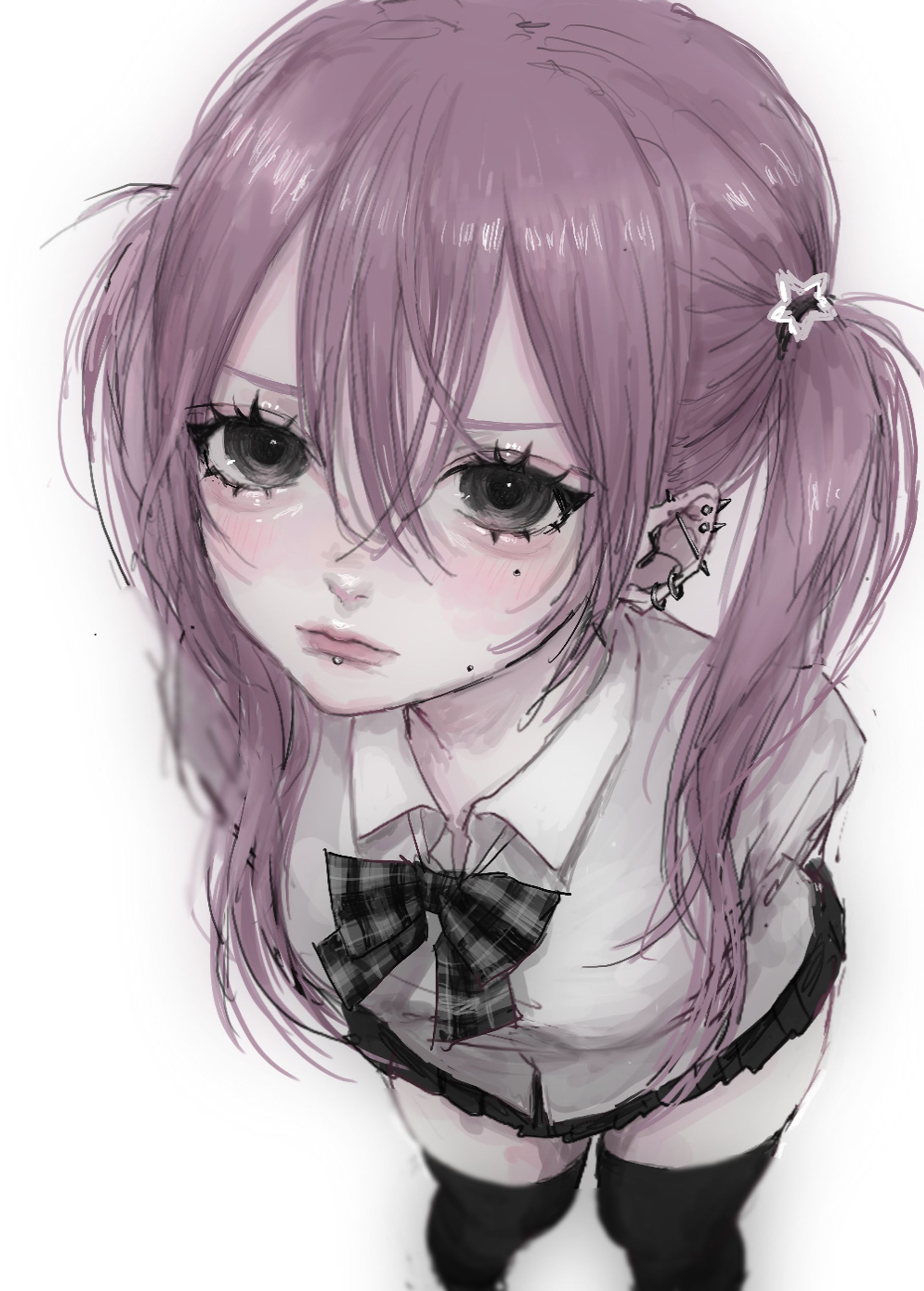 a girl with pigtails-1