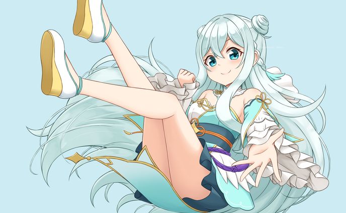Vtuber 白羽うるみ様 誕生日記念歌ってみたイラスト