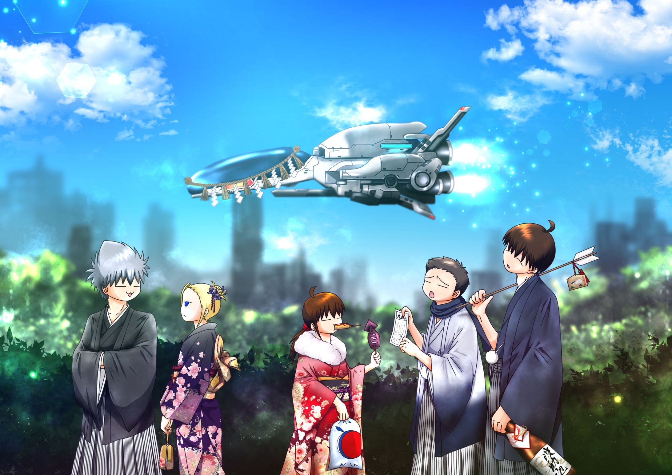 TEAM R-TYPE2019年年賀イラスト-1