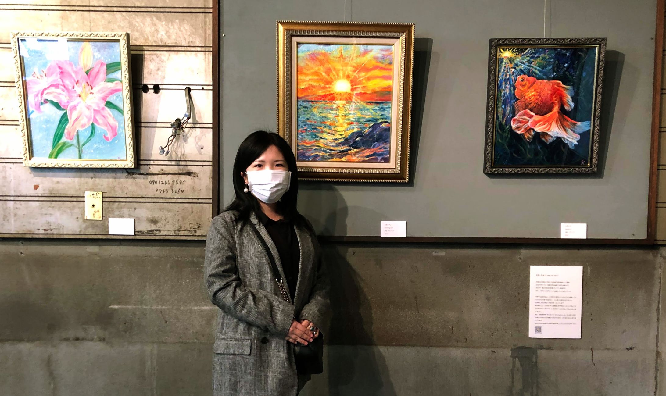 「地元の女性作家展(大田区後援)」ギャラリー南製作所　展示風景-1