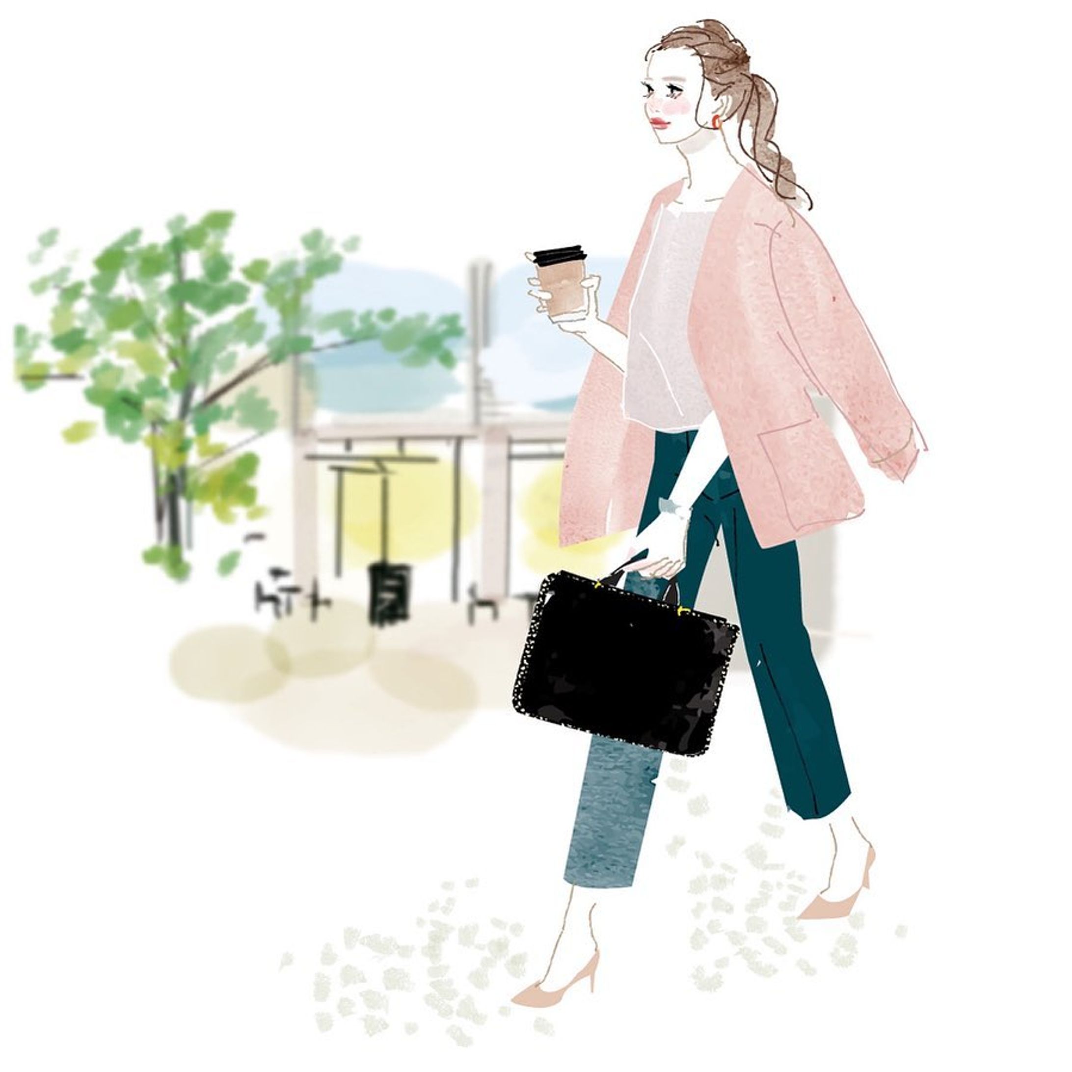 【お仕事】
@nofes_raymay さんの秋コーデイラストを担当しました✨

ノーパソが入る大きさで軽いバッグを持って街を歩いているイメージイラストです✨-1
