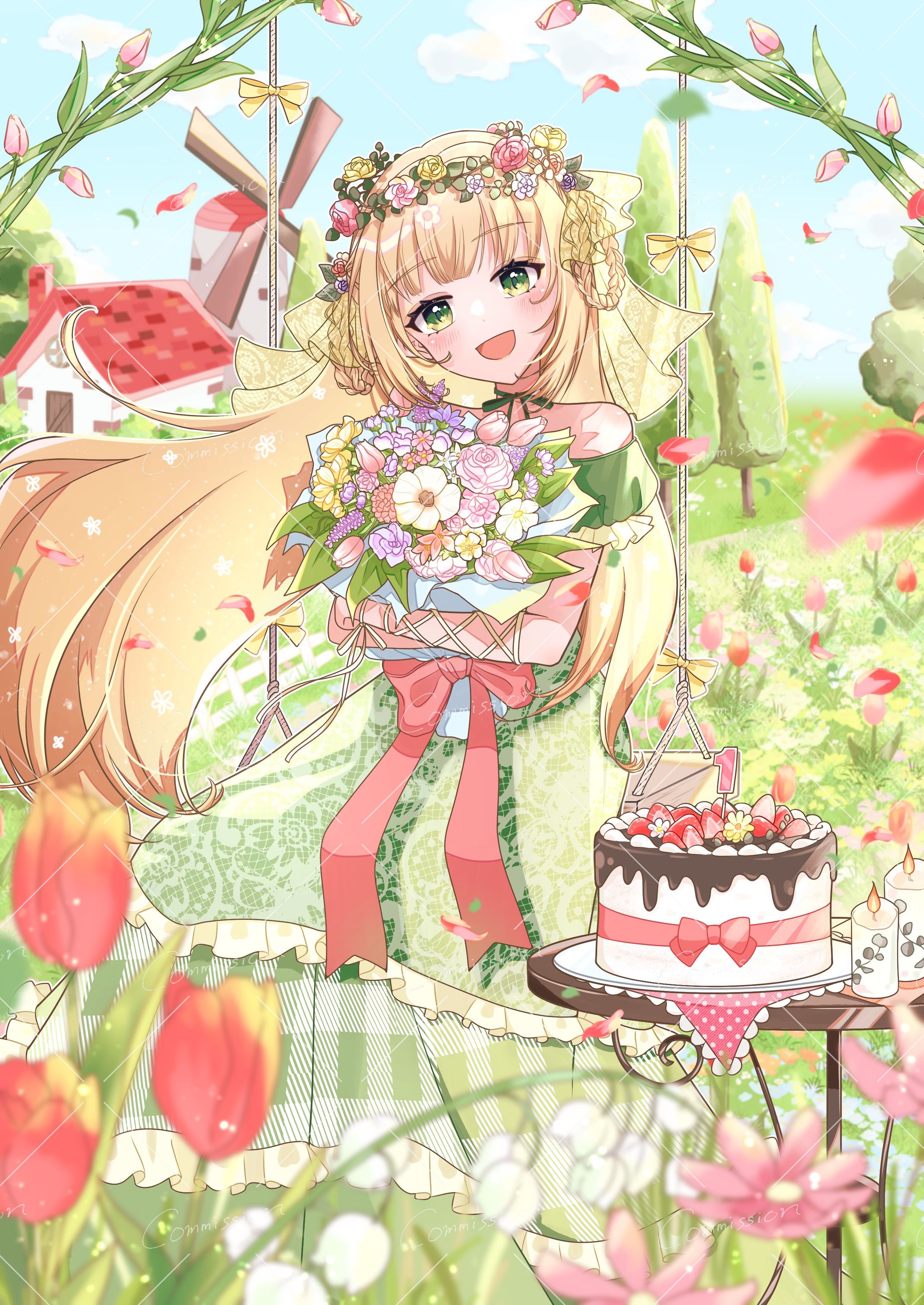 ご依頼 周年お祝いイラスト-1