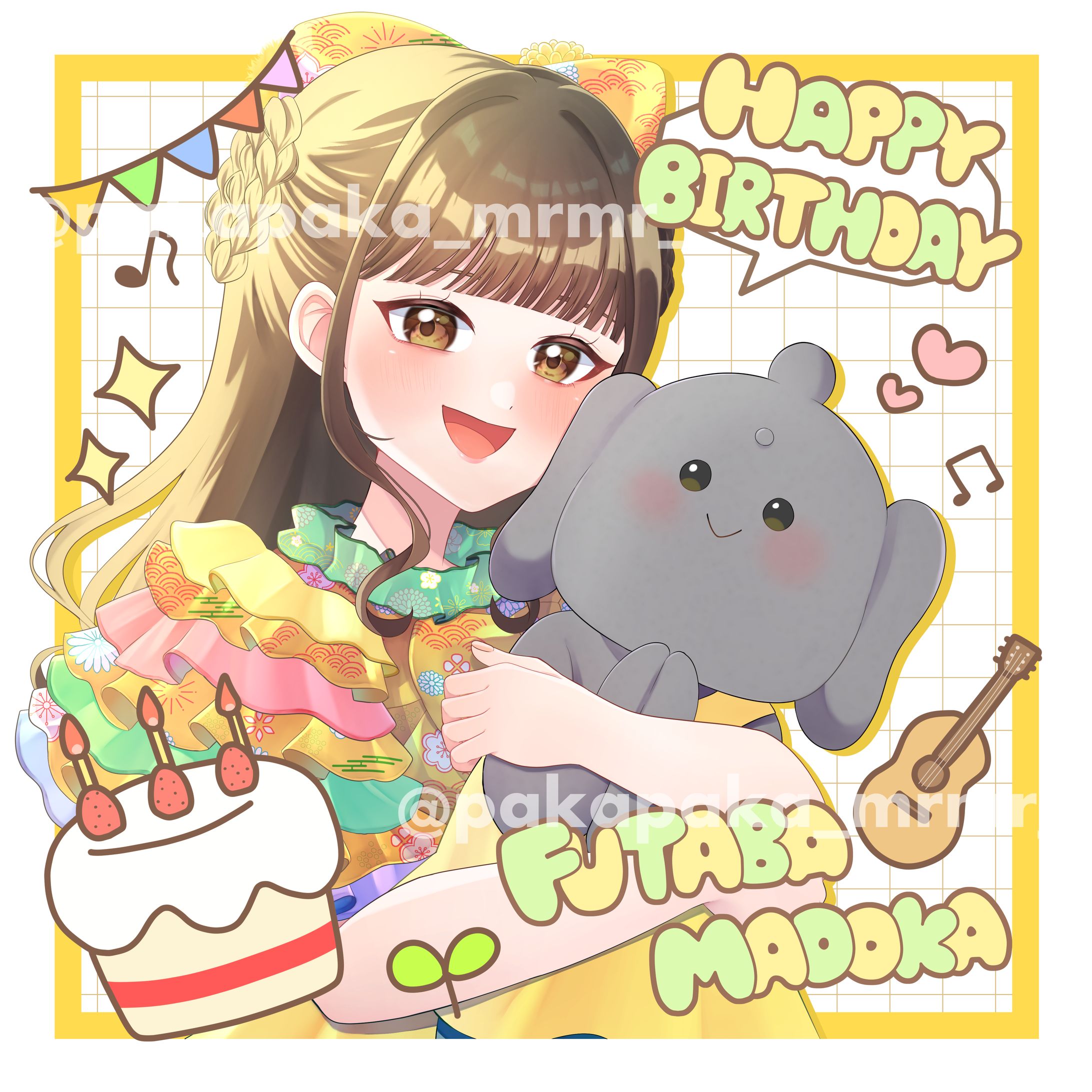 【ご依頼】「とわる」弐葉まどか様 生誕祭 等身イラスト -1