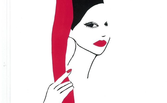 #line #woman #fluid #art #illustration #fashionillustration #red #fashion #vogue #elle #ginza #lip #chanel #drawing #model #イラスト #アート #雑誌 #女性 #モード #東京 #リップ #赤 #elliekubota