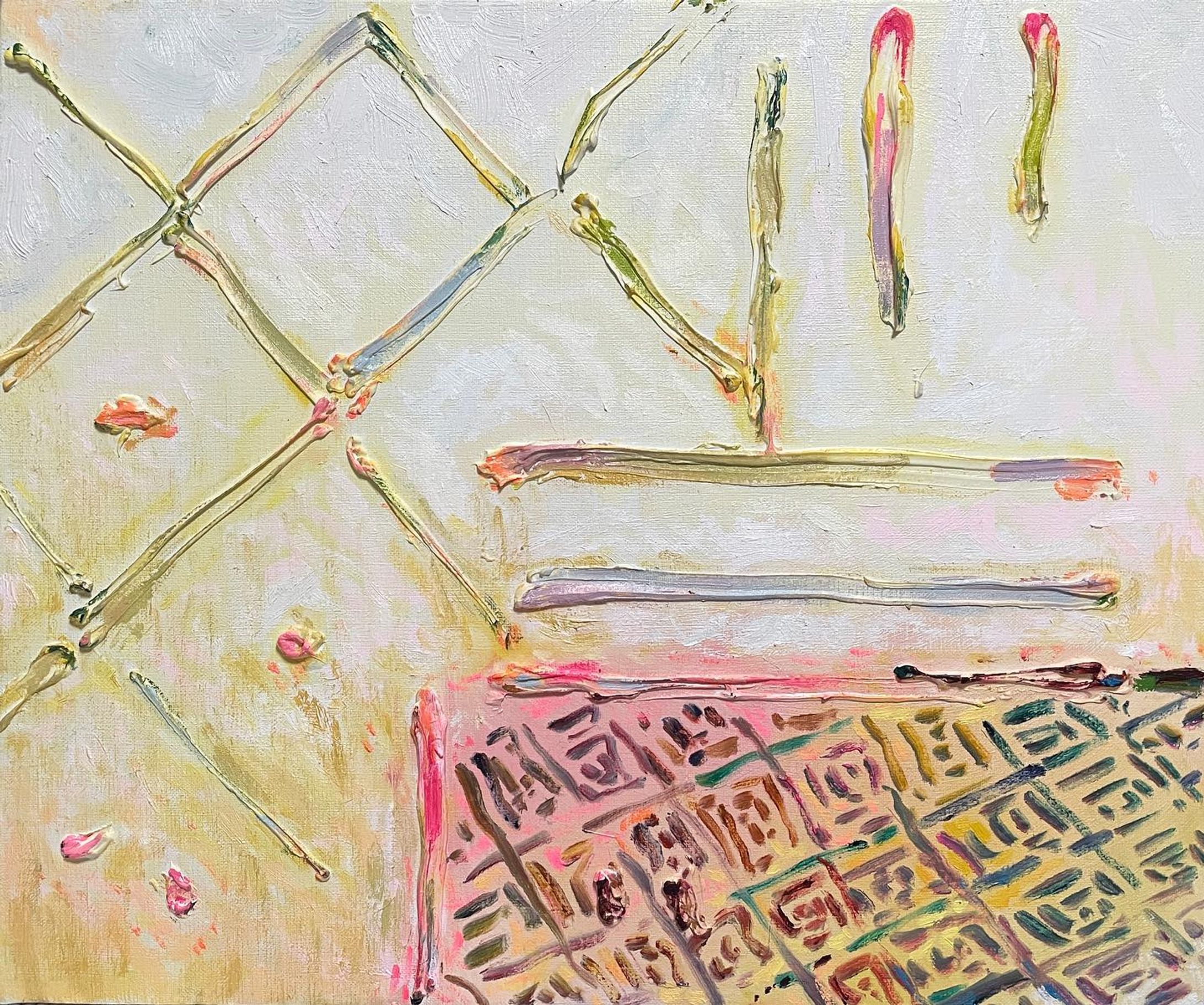 『still life〈sine-象徴〉』
2023年　F8号（380×455mm）

#油彩画 #油絵 #art #oilpainting-1