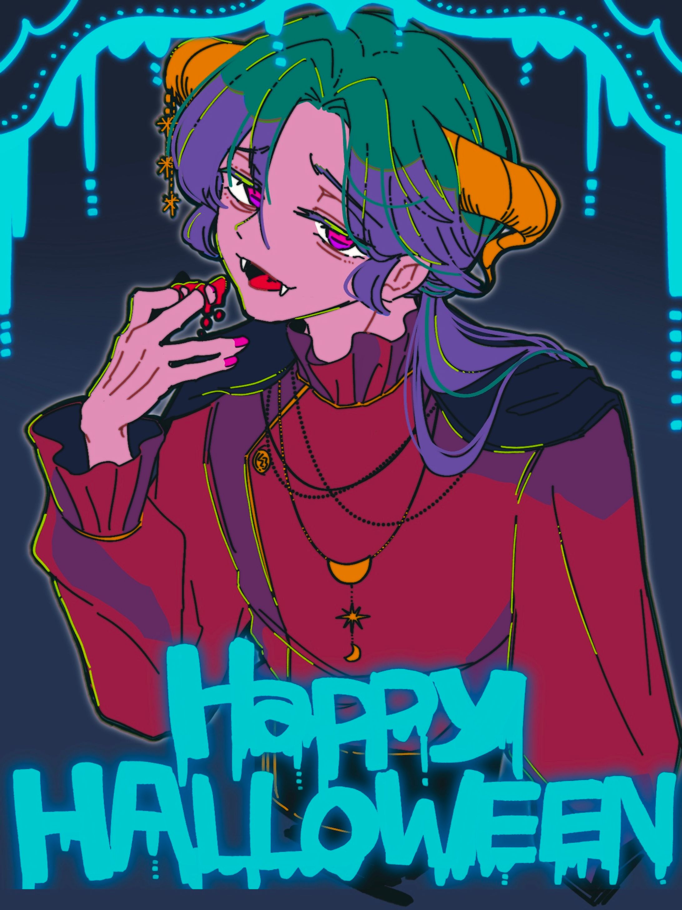 立ち絵/キャラクターデザイン/一枚絵/全身、半身イラスト-1