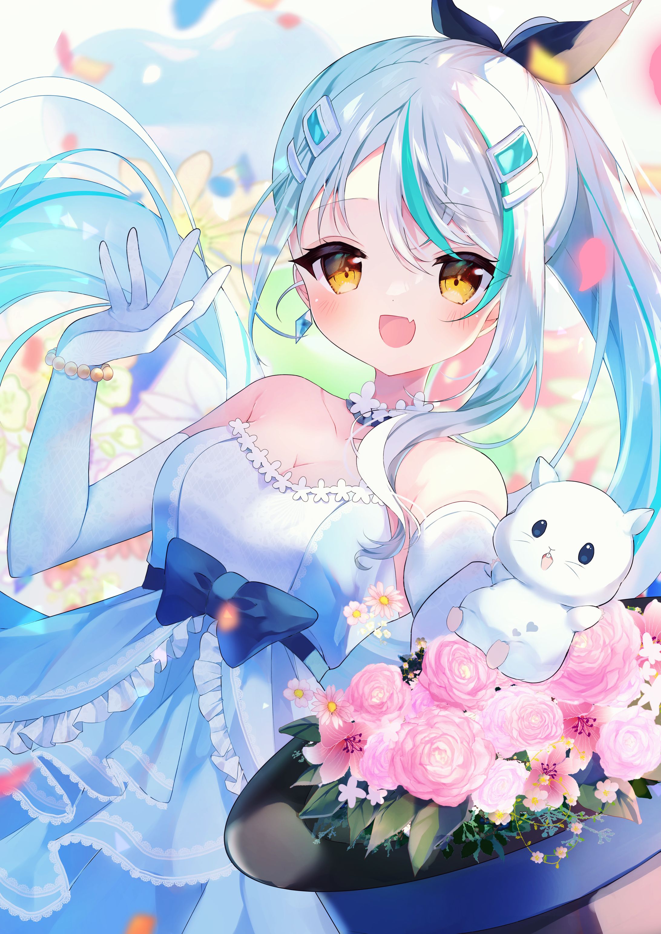 Vtuber浅葱サキ様　誕生日記念イラスト-1