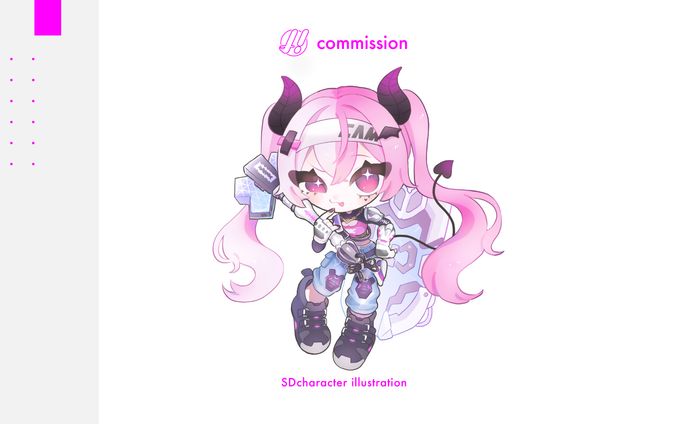 愛喰ちあむ様 / デフォルメイラスト