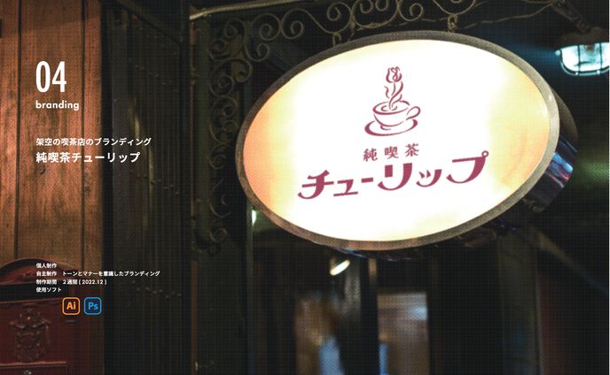 架空の喫茶店ブランディング