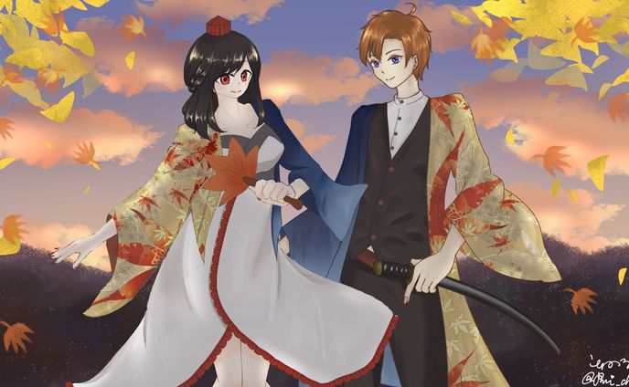 夜月様ご依頼「東方新世録」用イラストレーション