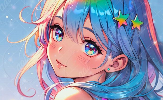 Rainbow girl