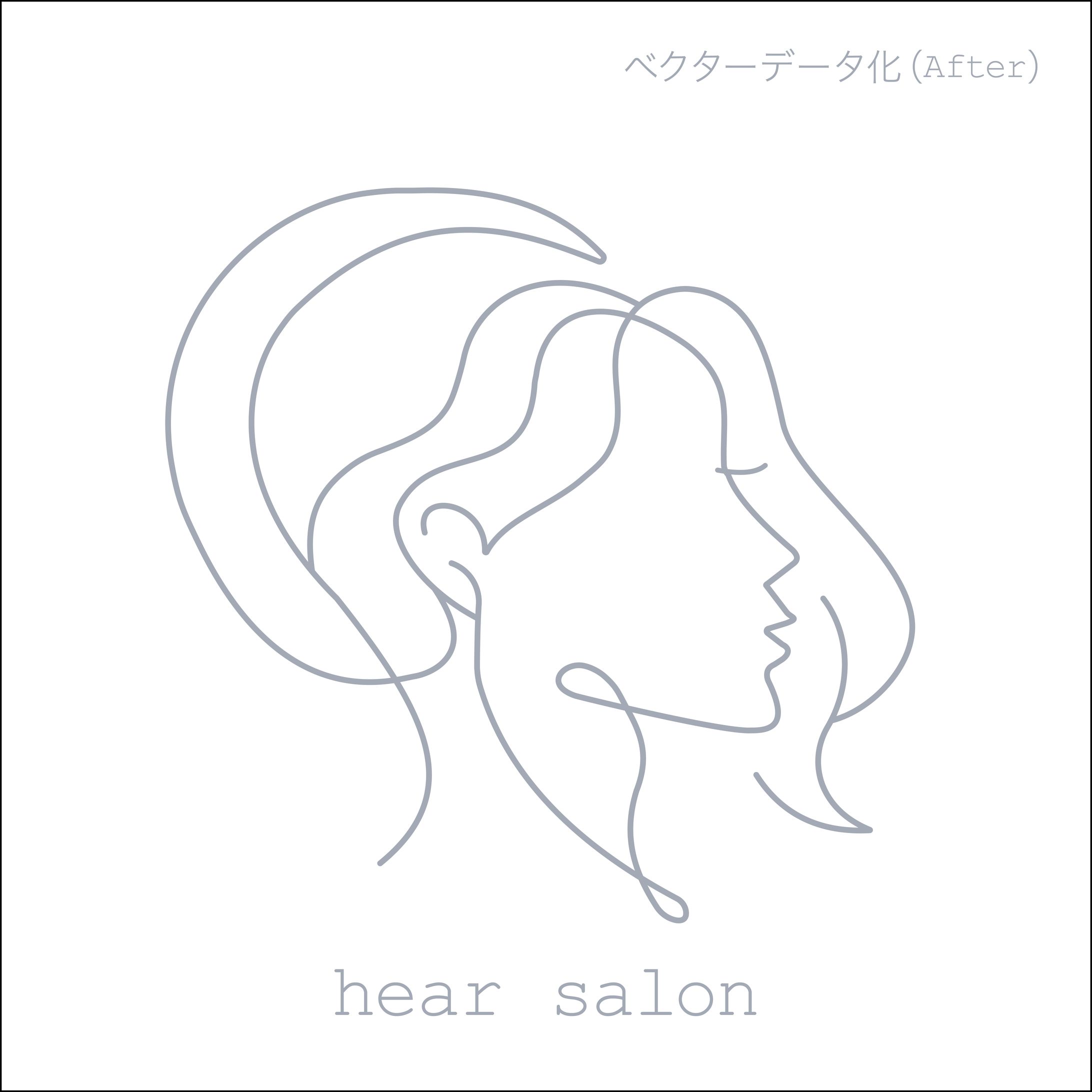 手書きスケッチのロゴトレース（ワンライン）-1