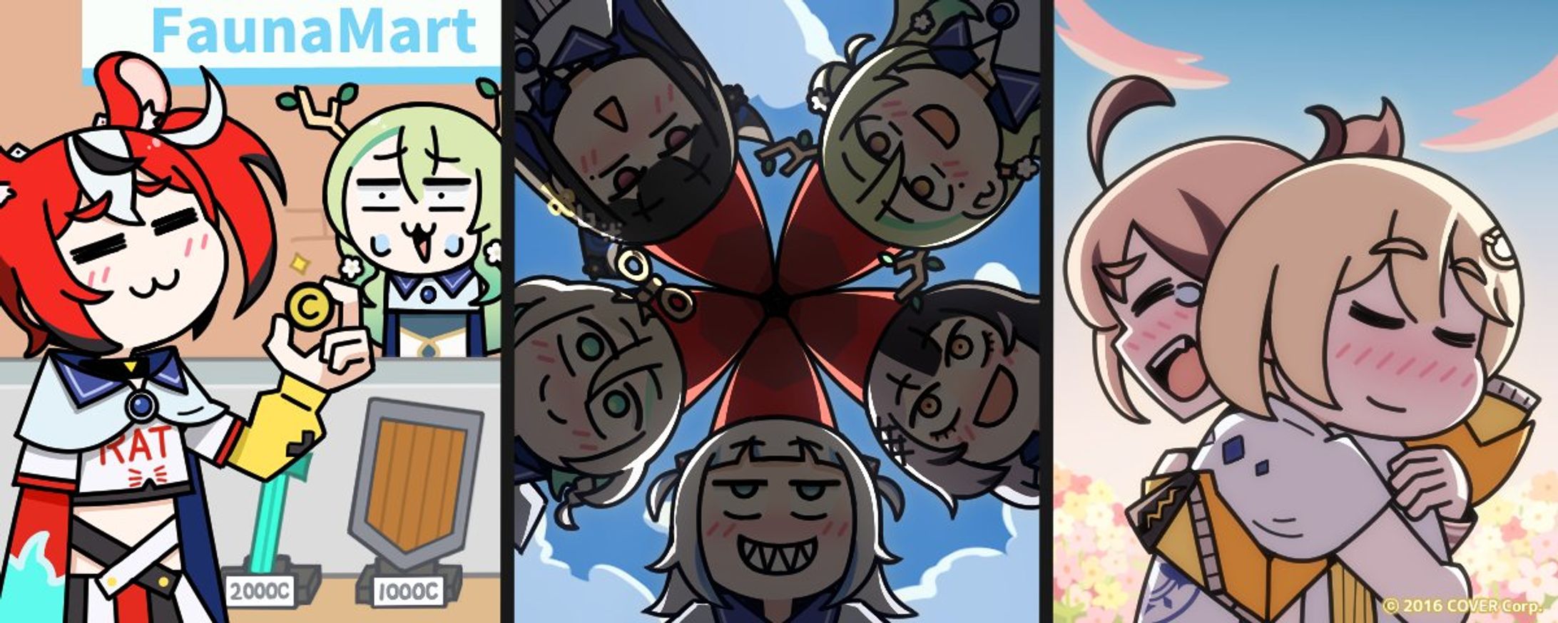 ホロライブEN 配信まとめ記事用イラスト-1