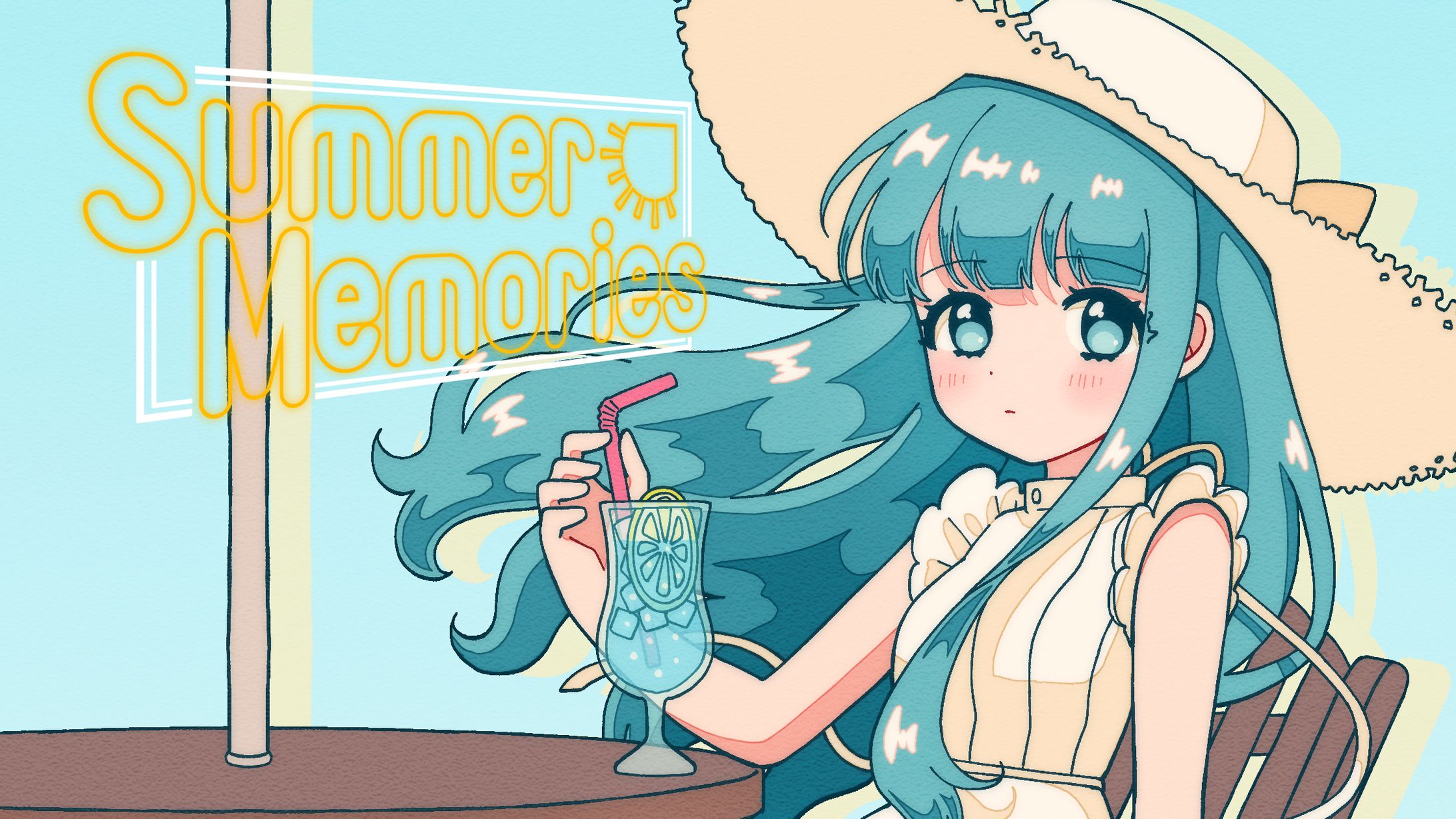 【ﾌﾘｰ】CDジャケットデザイン(Summer Memories/めろくる feat. 初音ミク,巡音ルカ,鏡音リン)-1