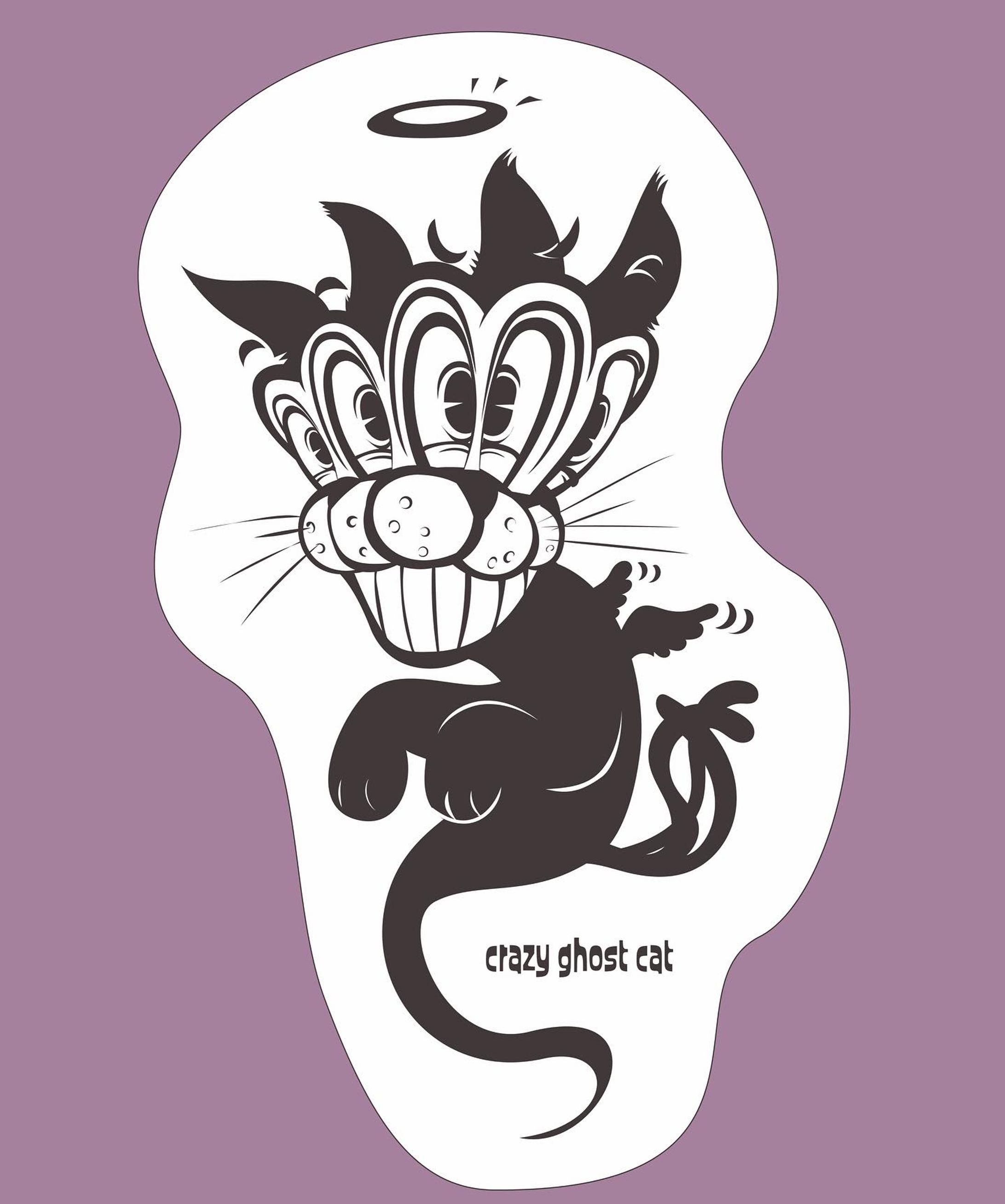 crazy ghost cat-1