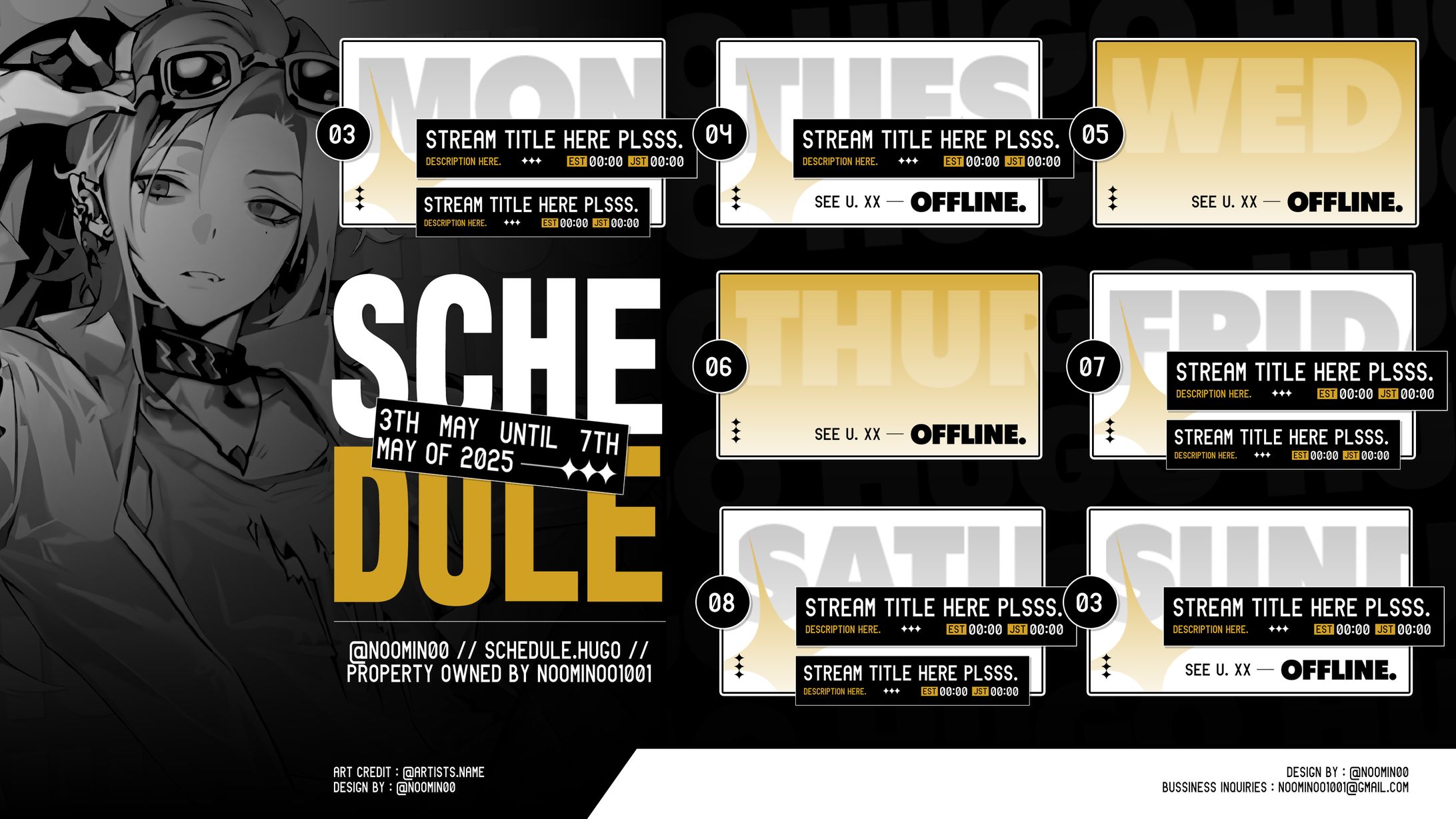 FANMADE SCHEDULE-1