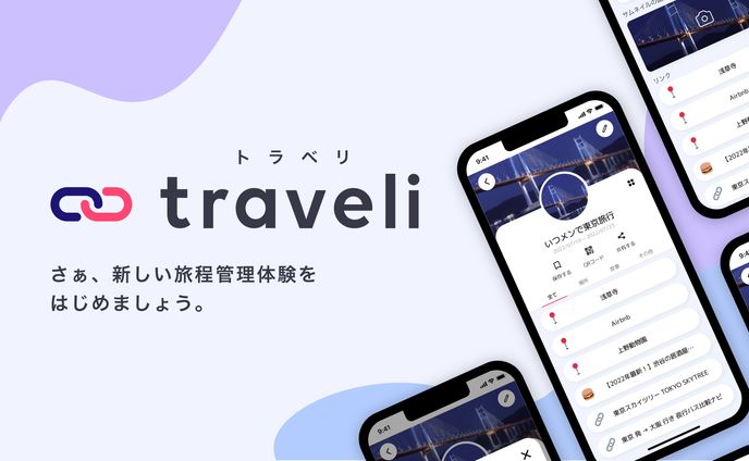 旅行計画アプリTraveli