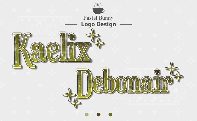 aruruchan様 NIJISANJI EN所属 ケイリクスさんの応援広告の文字デザイン