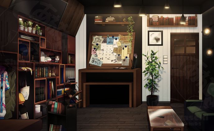 🌷イラスト制作🌷背景(眞白井エイド様のお部屋)