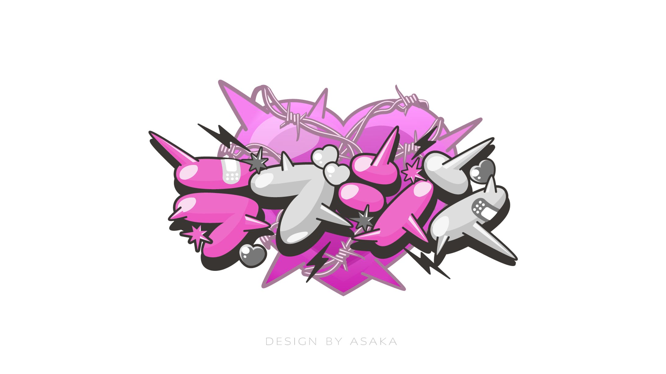 「ラブシン」(2025年/Ⱥstral/楽曲タイトルロゴ)-1