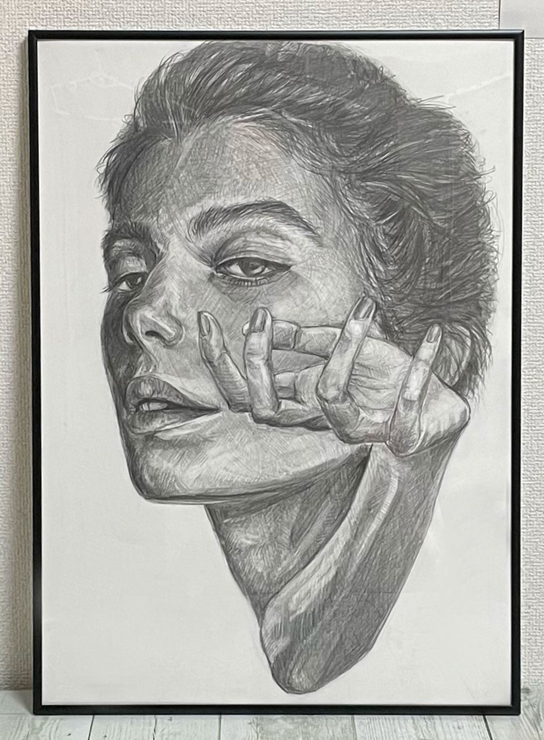 鉛筆画　人物画-1